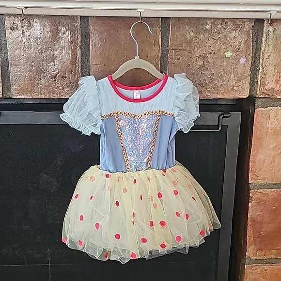 Disney Snow White inspired tutu dress leotard dress up costume size 100 - Picture 1 of 1